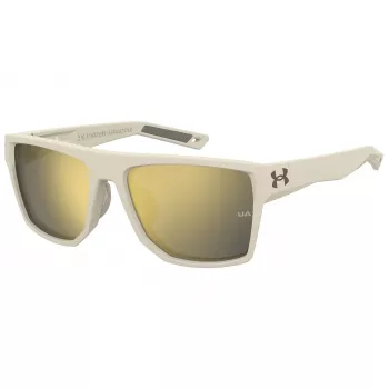 Under Armour Launch herenzonnebril - mat zwart montuur, rookgrijze glazen - 57 mm glasbreedte