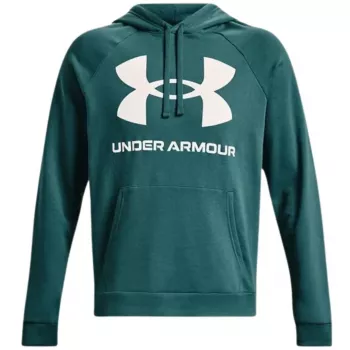 Under Armour heren Rival Fleece Big Logo hoodie Martian Green