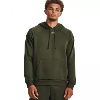 Under Armour Rival Fleece hoodie olijf