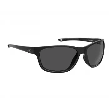 Under Armour UABATTLEO807 heren sportzonnebril - mat zwart frame, grijze glazen, 65 mm