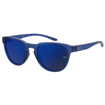 Under Armour unisex UASKYLAROXZF3 zonnebril - satin black montuur, grijze gepolariseerde glazen, 53/17/140 mm
