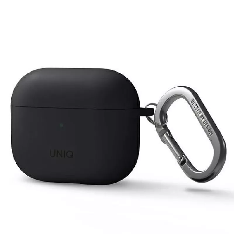 UNIQ Nexo hoesje voor AirPods 3 met oorhaken siliconen - grijs