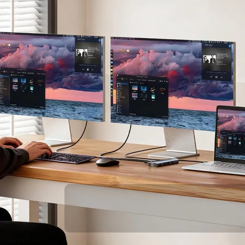 Unitek 4-poorts USB 3.0 hub met 30cm kabel, grijs
