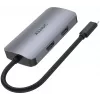 Unitek D1051A USB-C hub met 1x USB 3.0, VGA, 2x HDMI, Power Delivery en MST