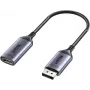UNITEK DisplayPort 1.4 naar HDMI 2.1 adapter, 8K@60Hz, actief, aluminium