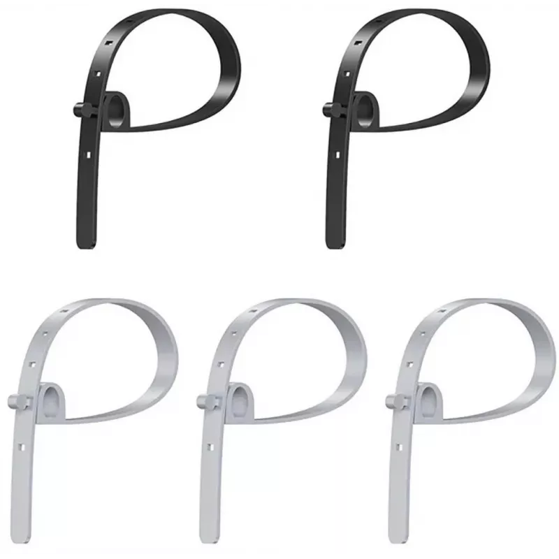 UNITEK FlexiTie Set siliconen kabelbinders, zwart/grijs
