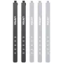 UNITEK FlexiTie Siliconen Kabelbinder Set, Zwart/Grijs