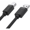 UNITEK USB 2.0 Type-A stekker naar Type-B stekker kabel 2m zwart