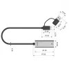 UNITEK USB-A/C 3.1 Gen 1 naar RJ45 2.5 Gigabit Ethernet-adapter U1313C