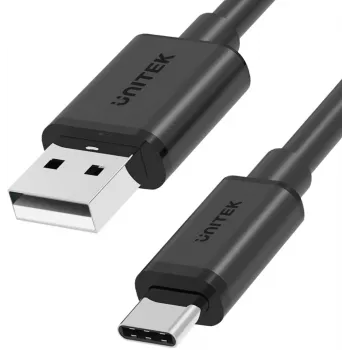 UNITEK USB-A naar USB-C 2.0 kabel 480 Mbps 1 m zwart