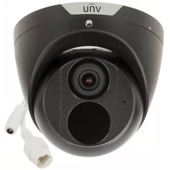 UNIVIEW IPC3614SS-ADF28KM-I0-BLACK 4MP IR dome IP-camera, 2,8mm, zwart