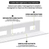 UP UP W-2-31-11CC kabelmanagementgoot, 800x140x100, wit