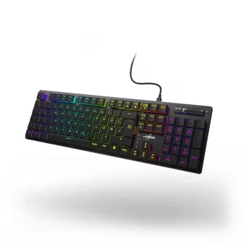 uRage Exodus 910 low profile gaming-toetsenbord QWERTZ DE zwart 00217834