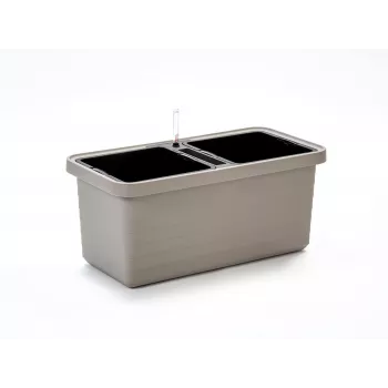 Urbalive Berberis Duo zelfbewaterende plantenbak 78 x 39 cm, lichtgrijs