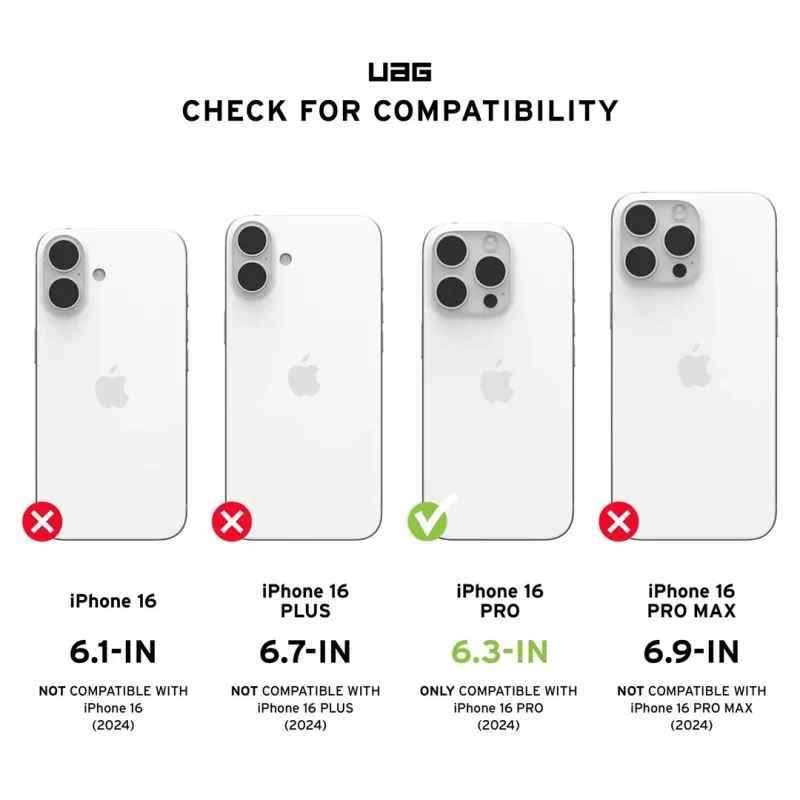 Urban Armor Gear Essential Armor Case voor smartphone van 6,3 inch, zwart