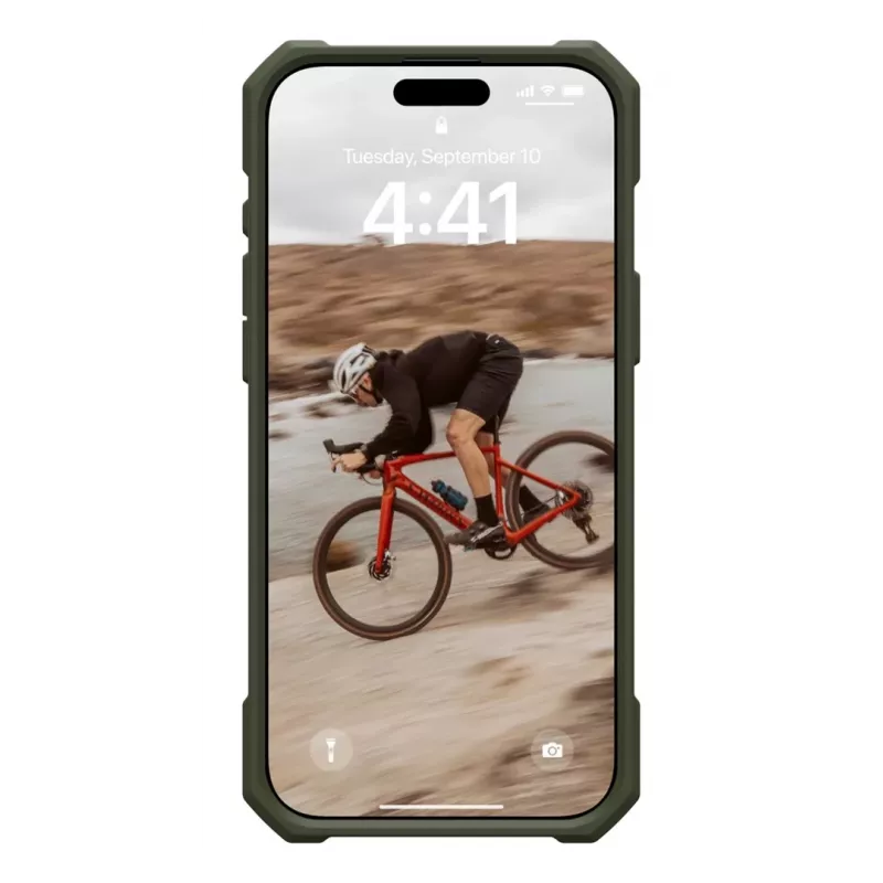 Urban Armor Gear Essential Armor Case voor smartphone van 6,9 inch, olijf