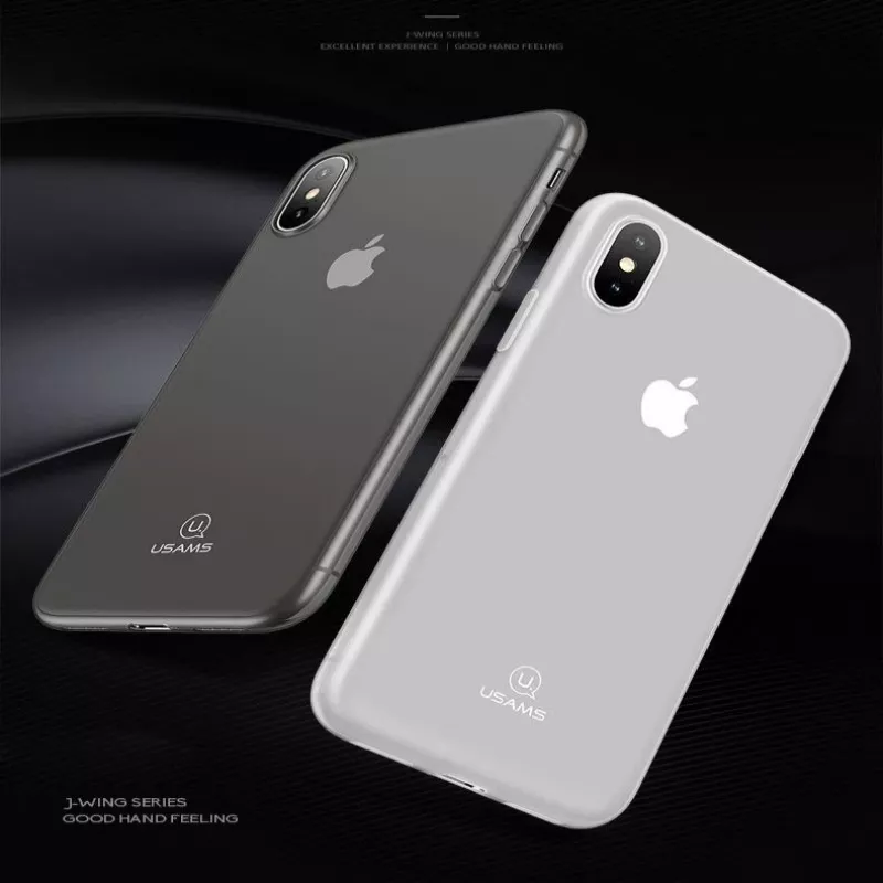 USAMS Apple iPhone X/Xs J-Wing 0,48mm TPU Hoesje Transparant