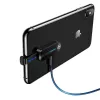 USAMS Lightning dual adapter met LED-licht SJ357 zwart