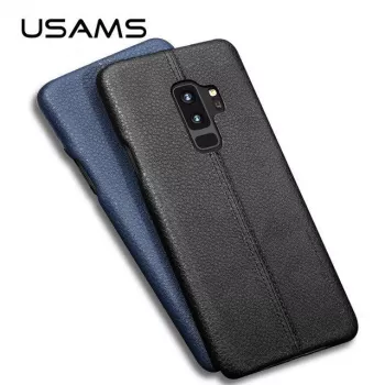 USAMS Samsung Galaxy S9 leren hardcase lichtbruin