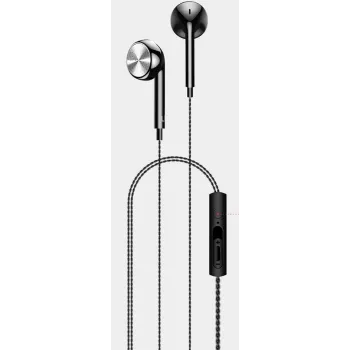 USAMS universele EP-20 platte parfum stereohoofdtelefoon 3,5 mm zwart