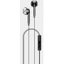 USAMS universele EP-20 platte parfum stereohoofdtelefoon 3,5 mm zwart