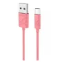 USAMS US-SJ039 U-Gee Pro PVC universele Micro USB naar USB data- & snellaadkabel 2A 1m rood