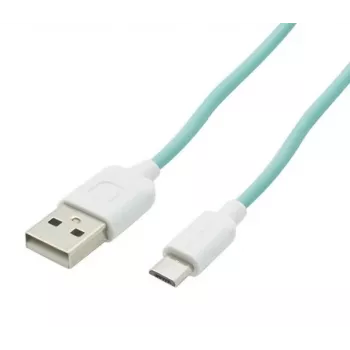 USAMS US-SJ098 USB-A naar Micro-USB oplaadkabel 1M cyaan