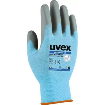 Uvex 60080 veiligheidshandschoenen maat 12 blauw/grijs Aqua-polymeer schuimcoating 6008012