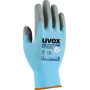 Uvex 60080 veiligheidshandschoenen maat 12 blauw/grijs Aqua-polymeer schuimcoating 6008012