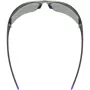 UVEX Equate Fietsbril, zwart/blauw mat/Spiegel blauw