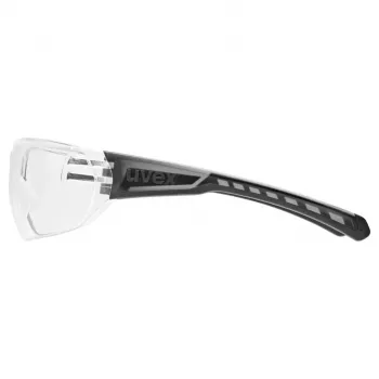 UVEX Equate fietsbril, smoke-glas, zwart frame