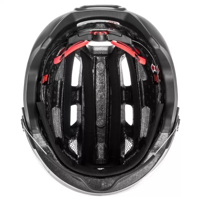 UVEX Finale Visor fietshelm 56-61 cm, zwart mat