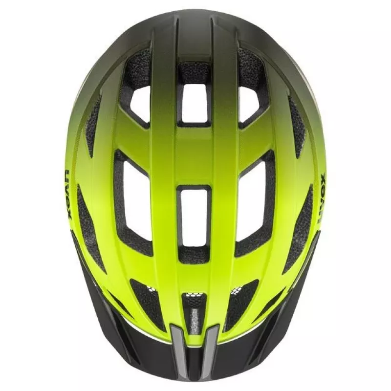UVEX I-vo 2 fietshelm 56-60 cm, neon geel/zwart mat