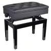 V-TONE BENCH 2 BK Pianobank met opbergruimte, Zwart