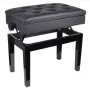 V-TONE BENCH 2 BK Pianobank met opbergruimte, Zwart