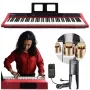 V-TONE BL-190 88-toetsen draagbare digitale piano met gewogen hamermechaniek, zwart