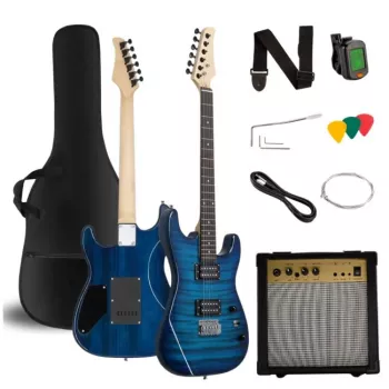 V-TONE EGW 39 BL elektrische gitaar 4/4 Stratocaster blauw