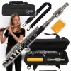 V-TONE PICCOLO 1 piccolo fluit in C, ABS-hars, nieuwzilveren kopstuk, vernikkelde kleppen, Böhm-systeem, split E, C-voet, scholierenmodel, met harde koffer en accessoires