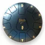 V-TONE VBJ 8-11 BK steel tongue drum tank drum, 8 noten, 11 inch, zwart