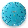 V-TONE VBJ 8-11 C steel tongue drum tank drum, 11 noten, C-majeur, mat zwart, met stokken en tas