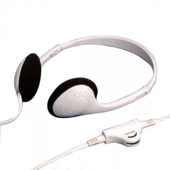 VALUE 15.99.1316 On-ear bedrade stereohoofdtelefoon met volumeregeling, grijs