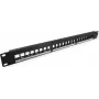 VALUE 19-inch Keystone patchpanel 1U 24 poorten unshielded 3-delige (26.99.0368)