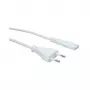 VALUE AC-netsnoer – Eurostekker naar IEC 60320 C7, 1 m, wit