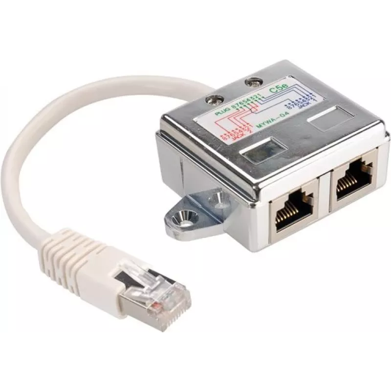 VALUE T-adapter Cat.5e Class D STP