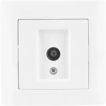 VCX WESA LC 43 TV-contactdoos, wit