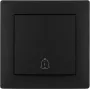 VCX WESA LC 06 deurbel, zwart, opbouwmontage, IP44