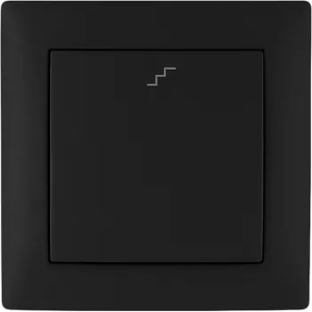 VCX WESA LC 11C tweeweg-trapsschakelaar, inbouw, 10AX, 250V AC, zwart