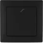 VCX WESA LC 11C tweeweg-trapsschakelaar, inbouw, 10AX, 250V AC, zwart