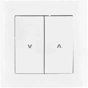 VCX WESA LC 12 rolluikschakelaar, 2 toetsen, taster, inbouw, wit