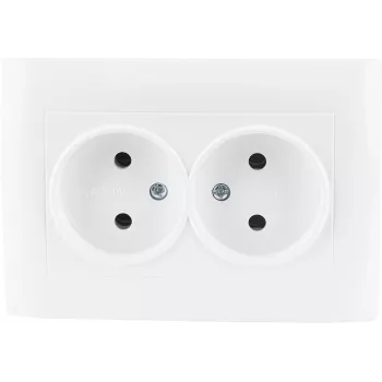 VCX WESA LC 14 dubbel stopcontact wit